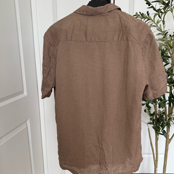 Kenneth Cole Men's Tan/Brown Short Sleeve Shirt Large - Picture 5 of 7